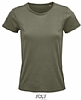 Camiseta Organica Mujer Crusader Sols - Color Kaki
